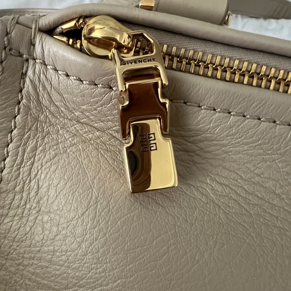 GIVENCHY Sugar Goatskin Leather Mini Pandora Crossbody Bag Handbag, Beige - Picture 11 of 14